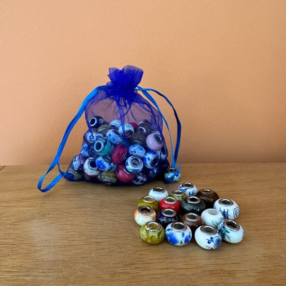 Assorted Porcelain Beads - Picture 1 of 2